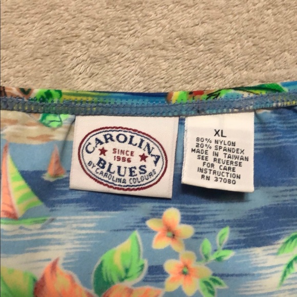 Carolina blues tropical bikini bottoms - Picture 3 of 3